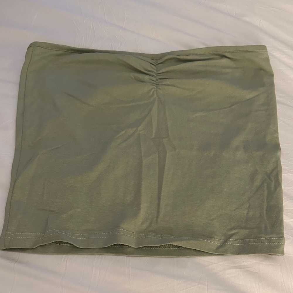 Nasty Gal Olive Mini Skirt